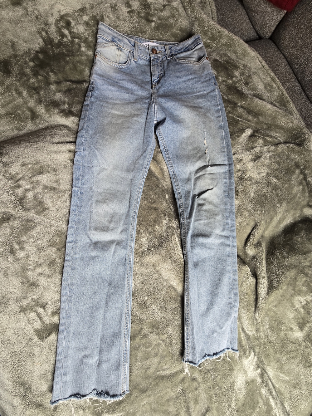 Light Blue Women's Straight Leg Jeans